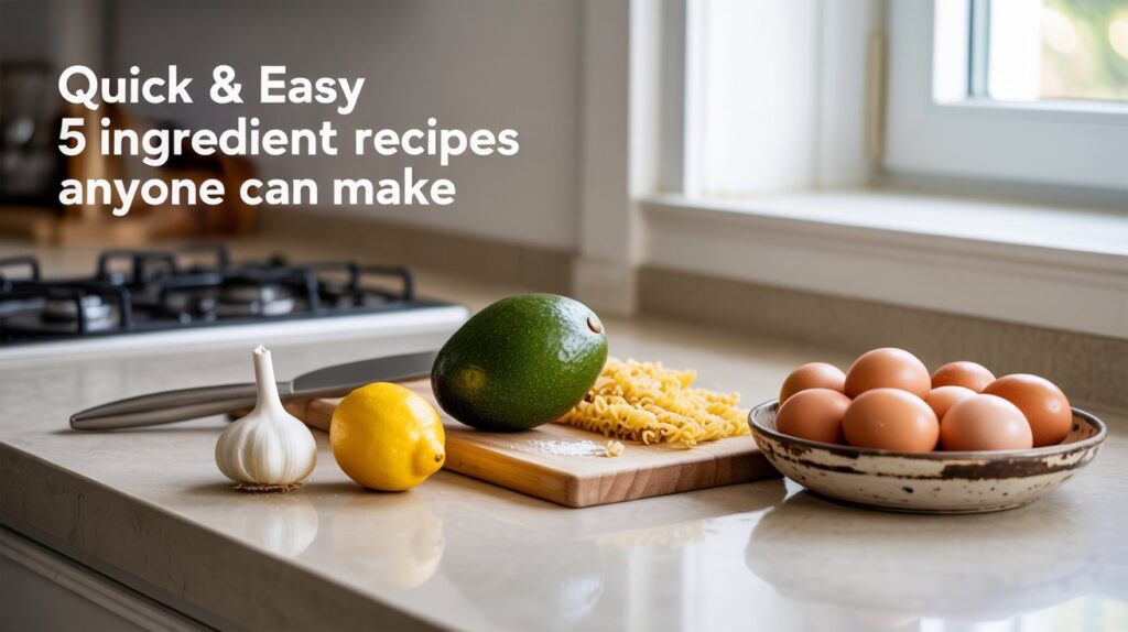 Quick & Easy 5 Ingredient Recipes Anyone Can Make