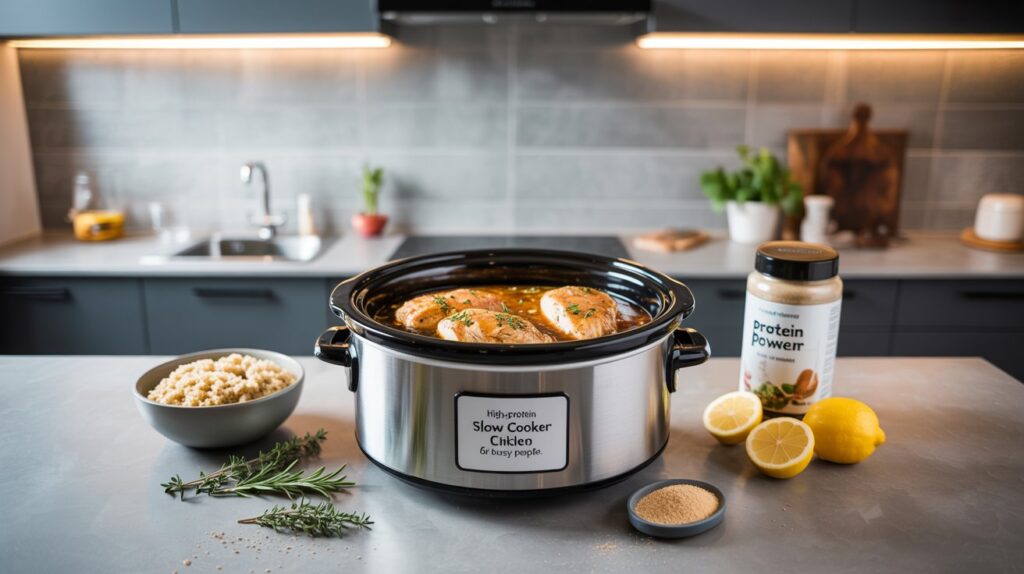 High-Protein Slow Cooker Chicken for Busy People