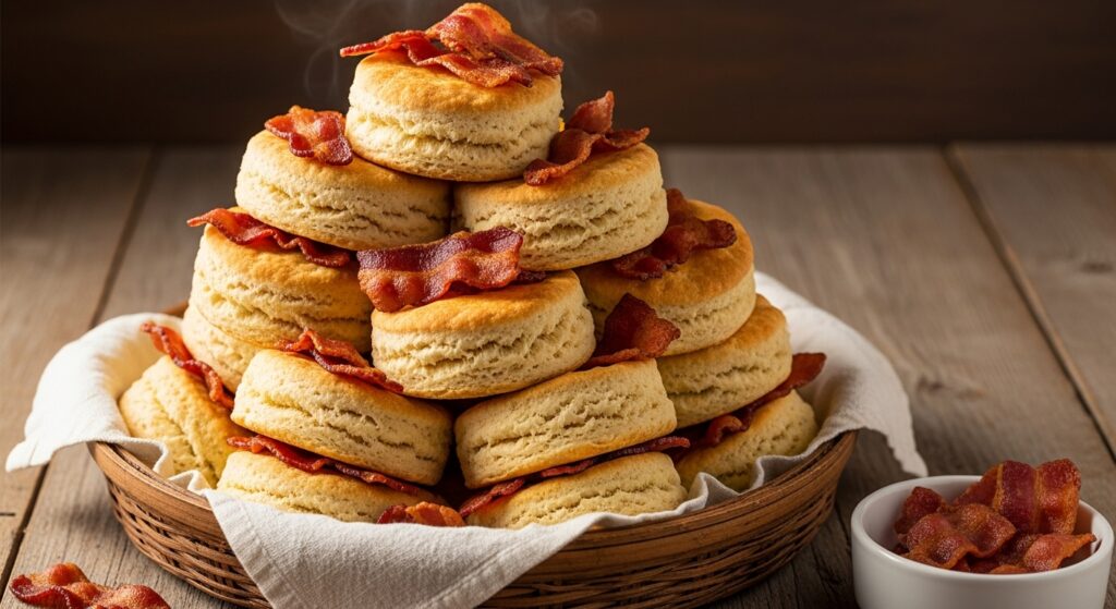 3 Ingredient Bacon Biscuits