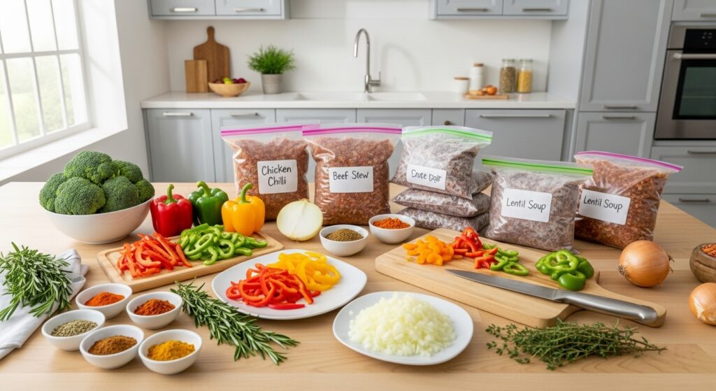 7 Crockpot Freezer Meals for Insanely Easy Dinners