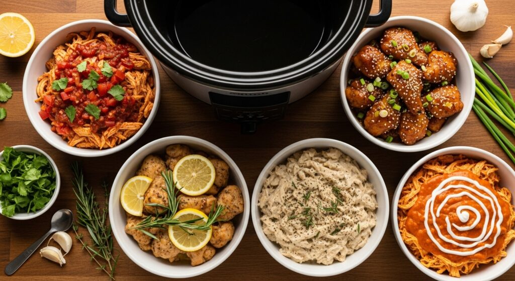 Dump and Go Slow Cooker Chicken Recipes