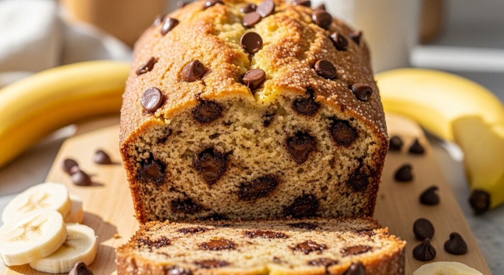 2 Banana Chocolate Chip Banana Bread