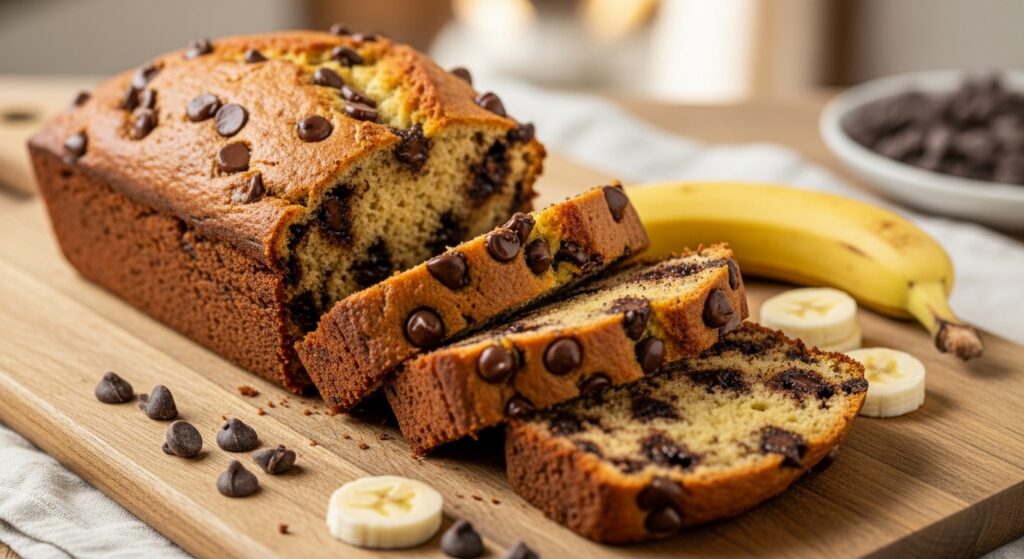 2 Banana Chocolate Chip Bread Recipe
