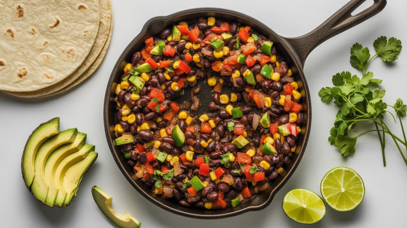 One-Pan Vegan Black Bean Tacos for Busy Weeknights