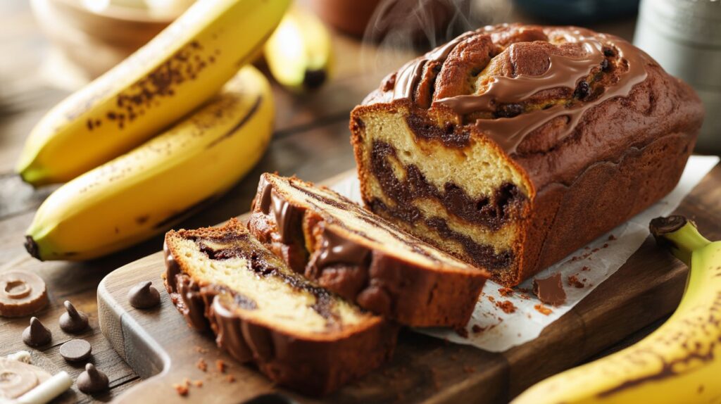 4 Ingredient Chocolate Chip Banana Bread