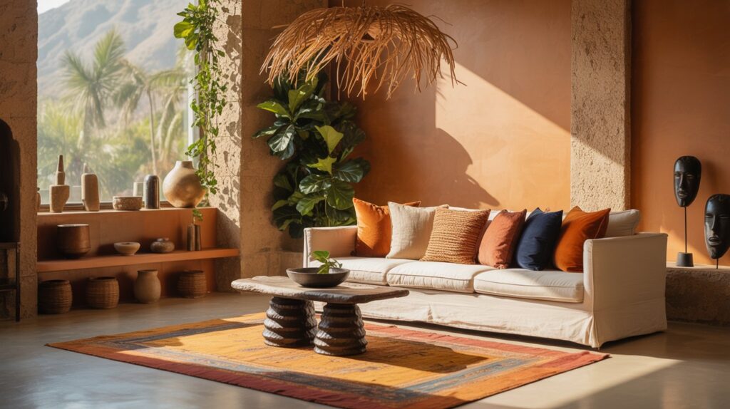 Modern Afrobohemian Living Room Design Ideas