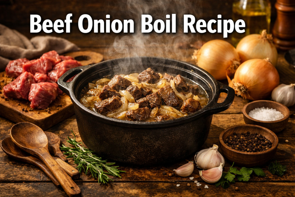 Beef Onion Boil Recipe
