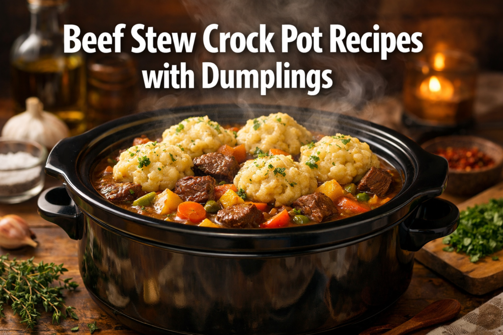 Beef Stew Crock Pot Recipes Dumplings