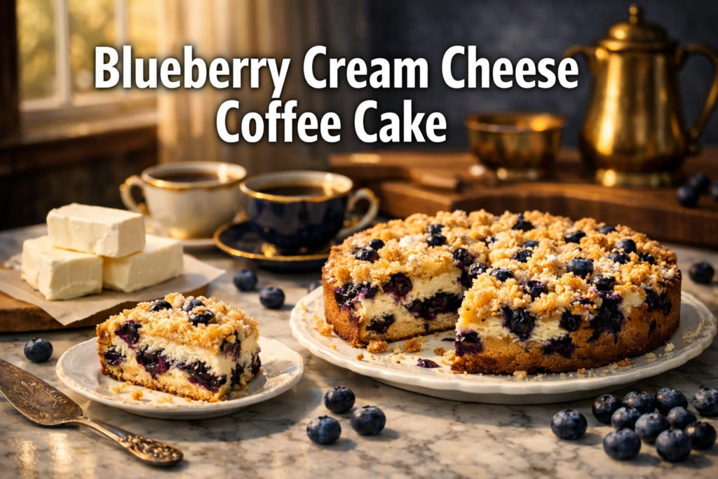 Blueberry Cream Cheese Coffee Cake