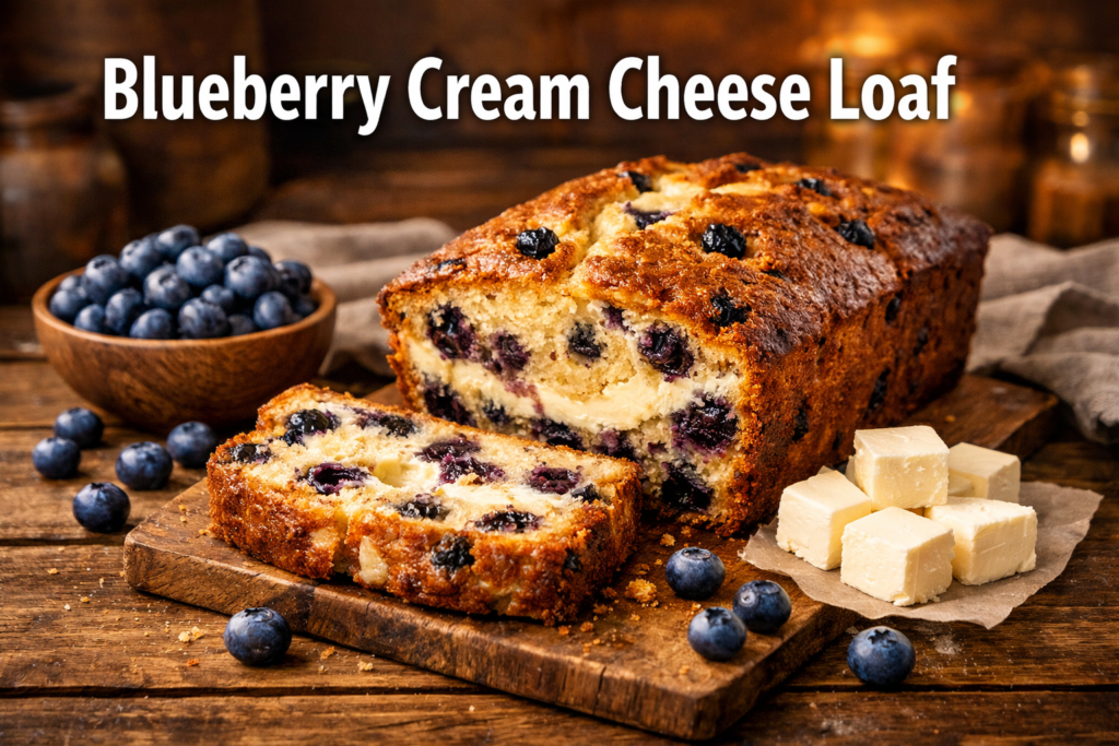 Blueberry Cream Cheese Loaf