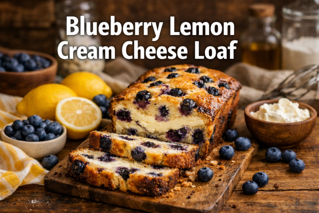 Blueberry Lemon Cream Cheese Loaf