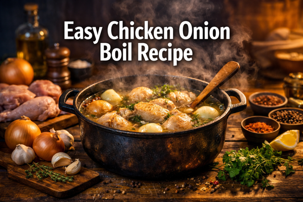 Chicken Onion Boil Recipe