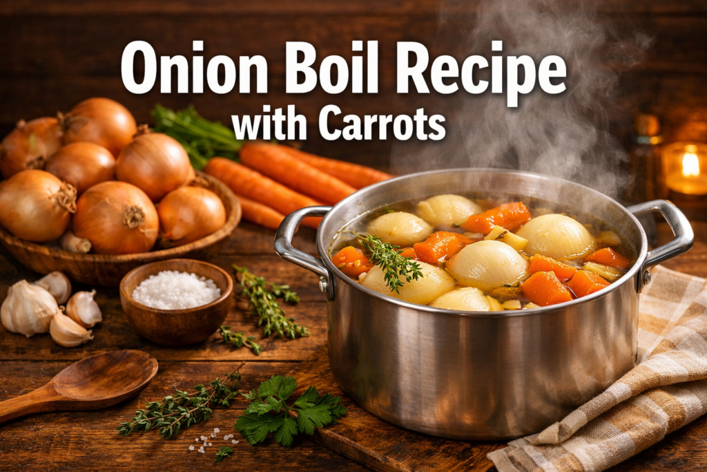 Onion Boil Recipe with Carrots