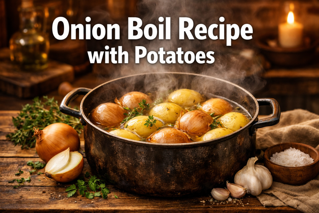 Onion Boil Recipe with Potatoes