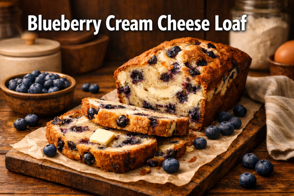 blueberry cream cheese loaf