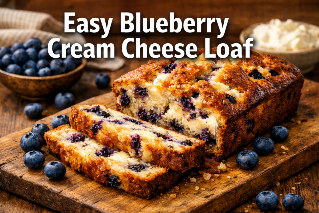 blueberry cream cheese loaf easy